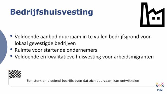 POM Standpunten - Bedrijfshuisvesting